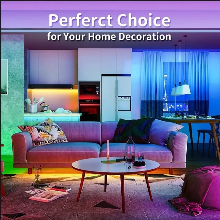 5M Led Light with USB Plug 24 Keys 5050 Multicolor RGB TV Background Light Bar Game Room Family Party Decoration Night Light