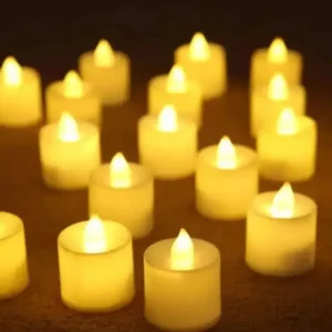 Pack of 3 | Pack of 6 | Pack of 12 Round Shape LED Electric Candles Lights with Batteries RGB Led Candles | Glowing Candles | Smokeless Candles for Decorations | Events | Birthday Party | wedding anniversary | Best Multicolor LED Candles