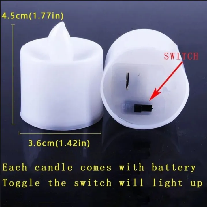 Pack of 3 | Pack of 6 | Pack of 12 Round Shape LED Electric Candles Lights with Batteries RGB Led Candles | Glowing Candles | Smokeless Candles for Decorations | Events | Birthday Party | wedding anniversary | Best Multicolor LED Candles - Image 3
